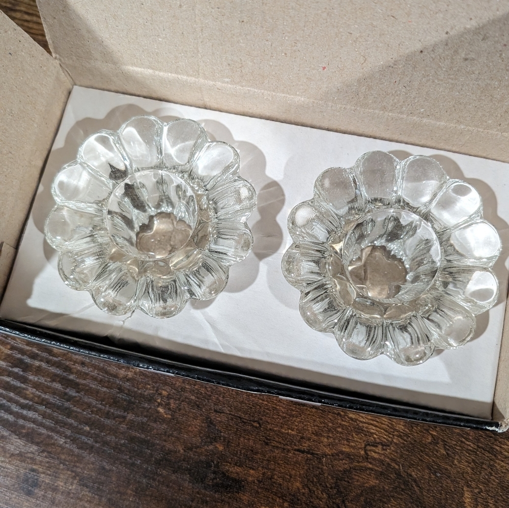 Forever Crystal Vintage With Box Candle Stick Holder